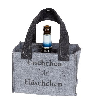 Felt bag for 6 bottles 14x22x15cm