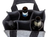 Felt bag for 6 bottles 14x22x15cm