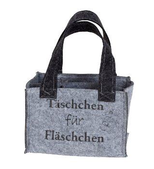 Filz-Tasche für 6 Flaschen 14x22x15cm