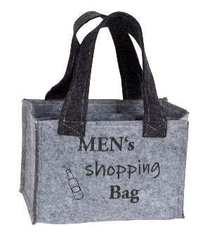 Felt bag for 6 bottles 14x22x15cm "Men's