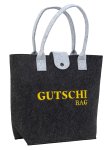 Felt bag w.inner bag and stick "Gutschi