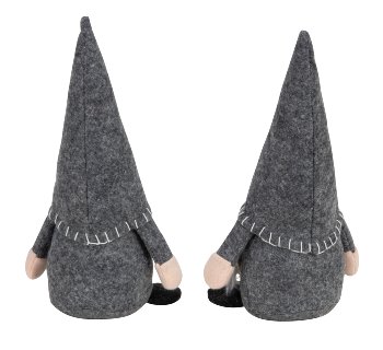 Wichtel stehend aus Filz grau h=25cm