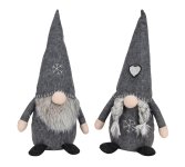 Wichtel stehend aus Filz grau h=41cm