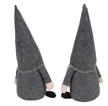 Wichtel stehend aus Filz grau h=41cm