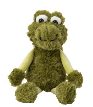 Plush crocodile sitting h=24cm (laid