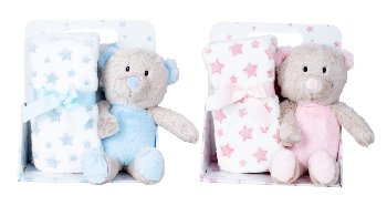 Plush bear h=24cm with fleece