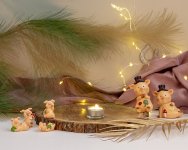 Schweinchen mit Glückssymbolen &