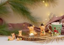 Schweinchen mit Glückssymbolen &