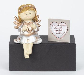 Edge Seater angel "Lina" h=14cm with