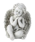 Angel sitting h=20cm w=16cm