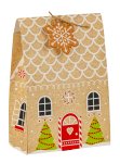 Xmas house box h=23cm w=16cm d=8cm,