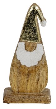 Wooden santa for standing h=21,5cm
