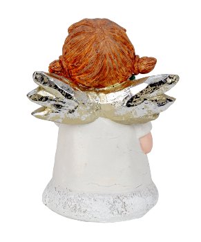 Engelsmädchen stehend mit grünem Schal &