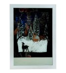 Frame with winter design, light &