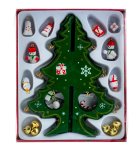 X-mas Tree green wooden h=17,5cm w=11cm