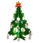 X-mas Tree green wooden h=17,5cm w=11cm