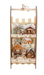 Winter-Holzdeko Schlitten h=45cm