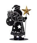 Metall Nikolaus schwarz mit goldenem