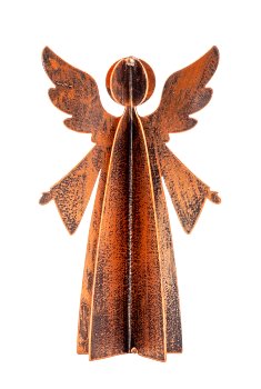 Metall Engel zum Stellen h=16cm b=9,5cm