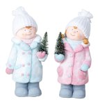 Winter children rose & light blue