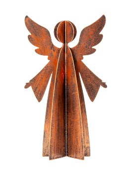 Metall Engel zum Stellen h=28cm b=16,5cm