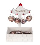 Weihnachts-Holz-Deko Herzform zum Hängen