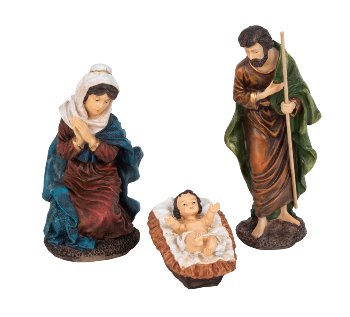 Nativity figure set of 3 pcs with Josef,