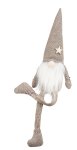 Fabric gnomes with soft legs brown with