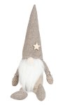 Fabric gnomes with soft legs brown with