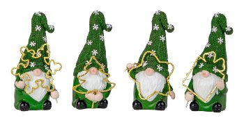 Weihnachts-Schlafmützenwichtel in grün