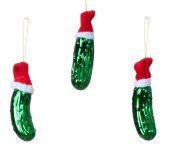 Christmas Pickle green for hanging with