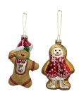 Xmas tree hanger "gingerbread" Set of 2