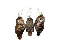 Xmas tree hanger "Owl" Set of 3 pcs,