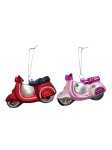 Xmas tree hanger "motorbike" Set of 2