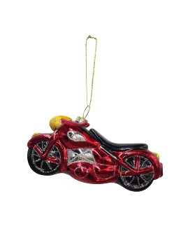 Xmas tree hanger "motorbike" Set of 2