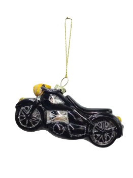 Xmas tree hanger "motorbike" Set of 2