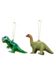 Xmas tree hanger "dinosaur" Set of 2