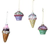 Xmas tree hanger "Muffin & Icecream" Set