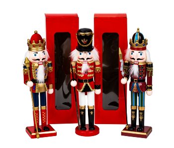 Nut Cracker standing h=30,5-31cm w=8,5cm