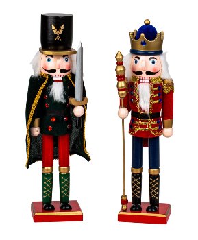 Nut Cracker standing h=38cm w=9cm asst.