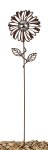 Metall Blume rost mit Edelstahlkugel auf