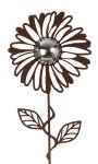 Metall Blume rost mit Edelstahlkugel auf