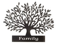 Metal-wall decoration family tree