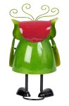 Bunte Metall-Eule stehend h=24,5cm