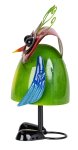 Bunte Metall-Eule stehend h=24,5cm