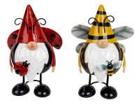 Metal gnome with wings standing h=18cm