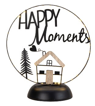 Metall Deko "Happy Moments" h=23,5cm