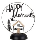 Metall Deko "Happy Moments" h=23,5cm