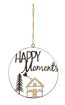 Metal decoration "Happy Moments" for