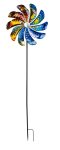 Metal-spinner (dual) as yard stake